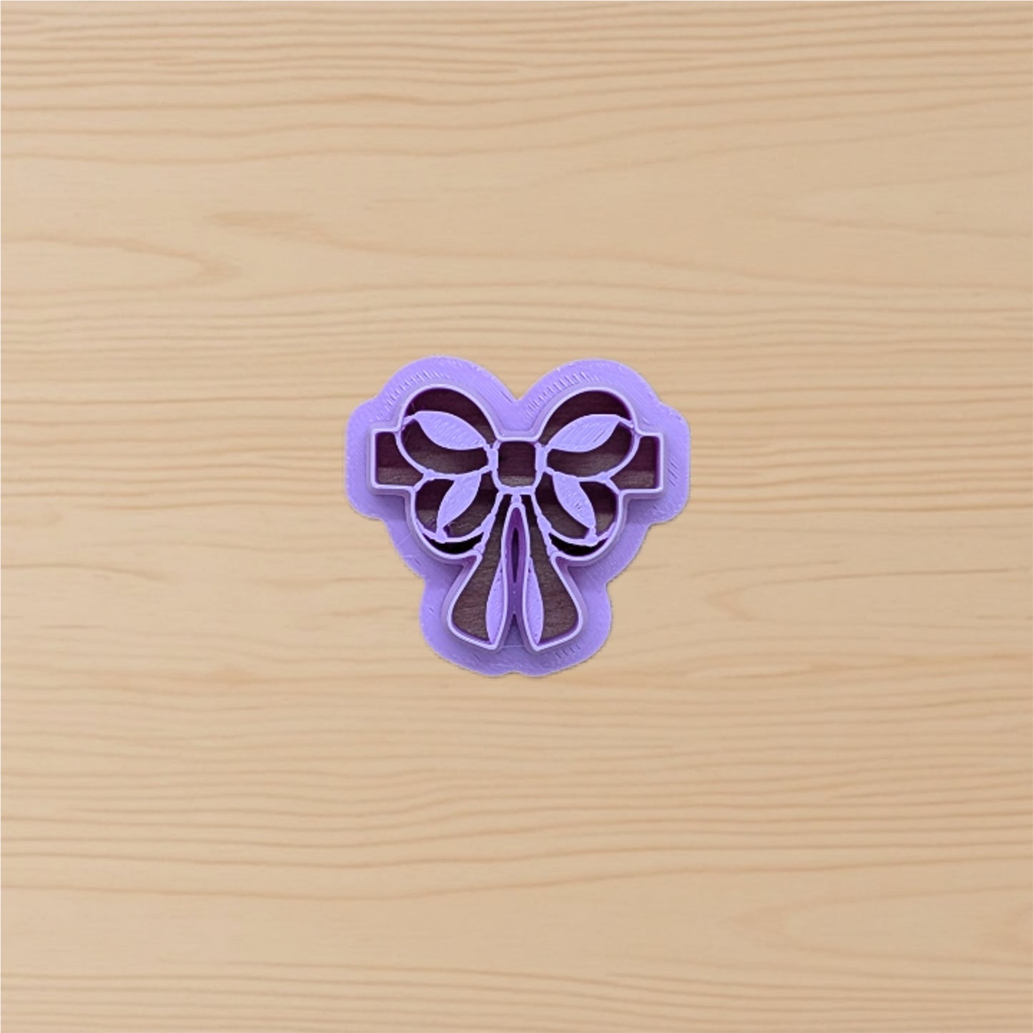 Gift Bow on a Ribbon Cookie Cutter: Ideal for Cookies, Ceramics, Pottery, Polymer Clay, and Fondant