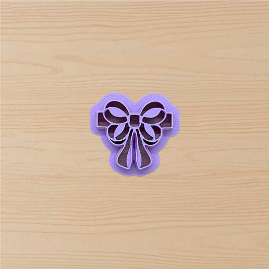 Gift Bow on a Ribbon Cookie Cutter: Ideal for Cookies, Ceramics, Pottery, Polymer Clay, and Fondant