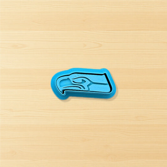 Seattle Seahawks Cookie Cutter & Stamp Set: Versatile Tool for Cookies, Ceramics, Pottery, Fondant, and More