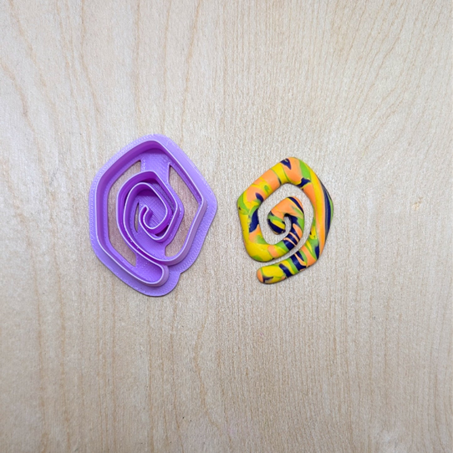 Terra Swirl Cutter for Ceramics, Pottery, Polymer Clay & Fondant