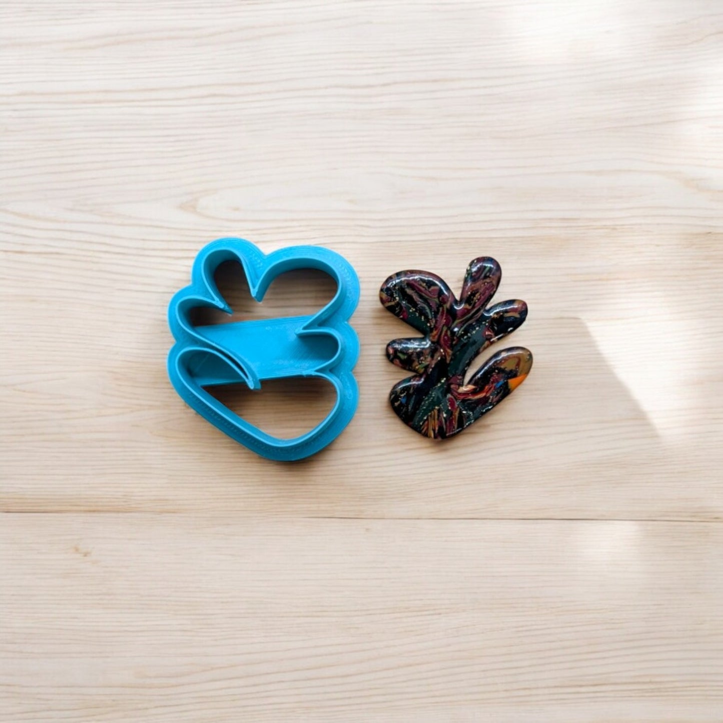 Boho Organic Abstract Bush Shape Cookie Cutter - Style B: Ideal for Cookies, Ceramics, Pottery, Polymer Clay, and Fondant