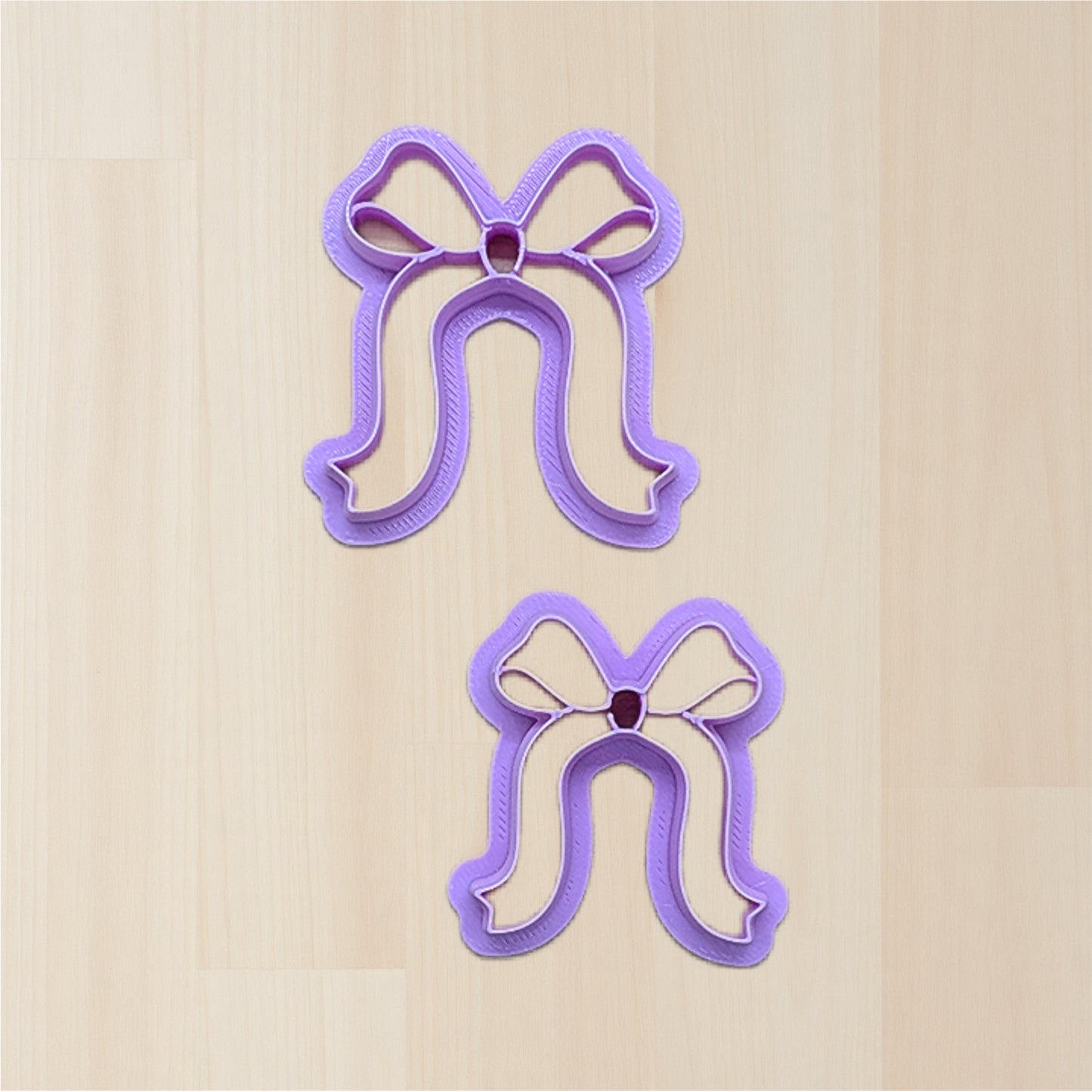 Bow with Long Ribbons Cookie Cutter: Ideal for Cookies, Ceramics, Pottery, Polymer Clay, and Fondant