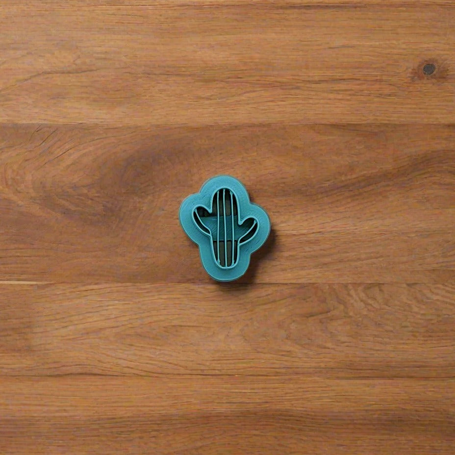Cactus Cookie Cutter with Line Details - Ideal for Cookies, Ceramics, Pottery, Polymer Clay, Fondant & More