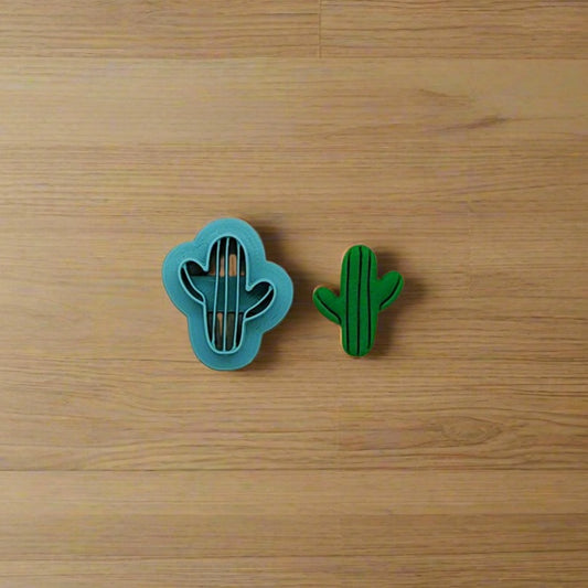 Cactus Cookie Cutter with Line Details - Ideal for Cookies, Ceramics, Pottery, Polymer Clay, Fondant & More