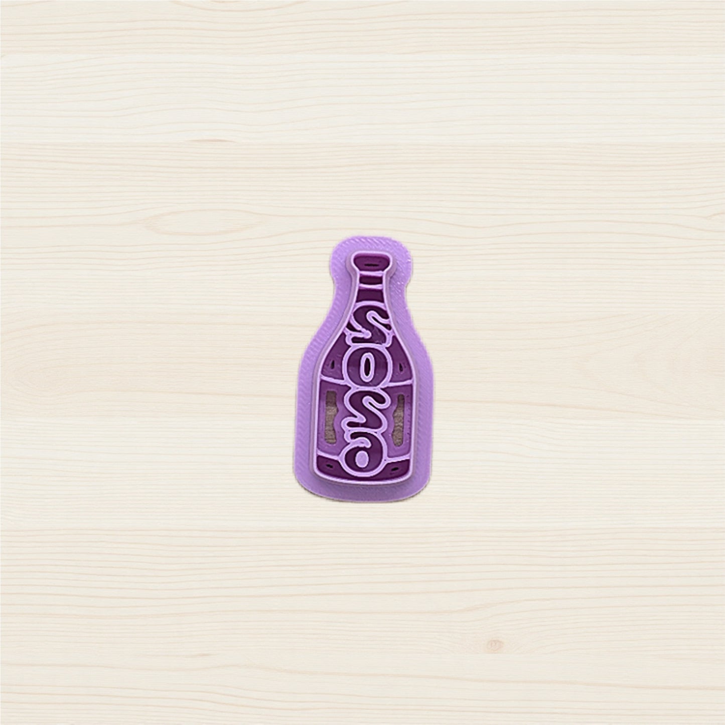 2026 Champagne Bottle Style A Cookie Cutter: Ideal for Cookies, Ceramics, Pottery, Polymer Clay, Fondant & More