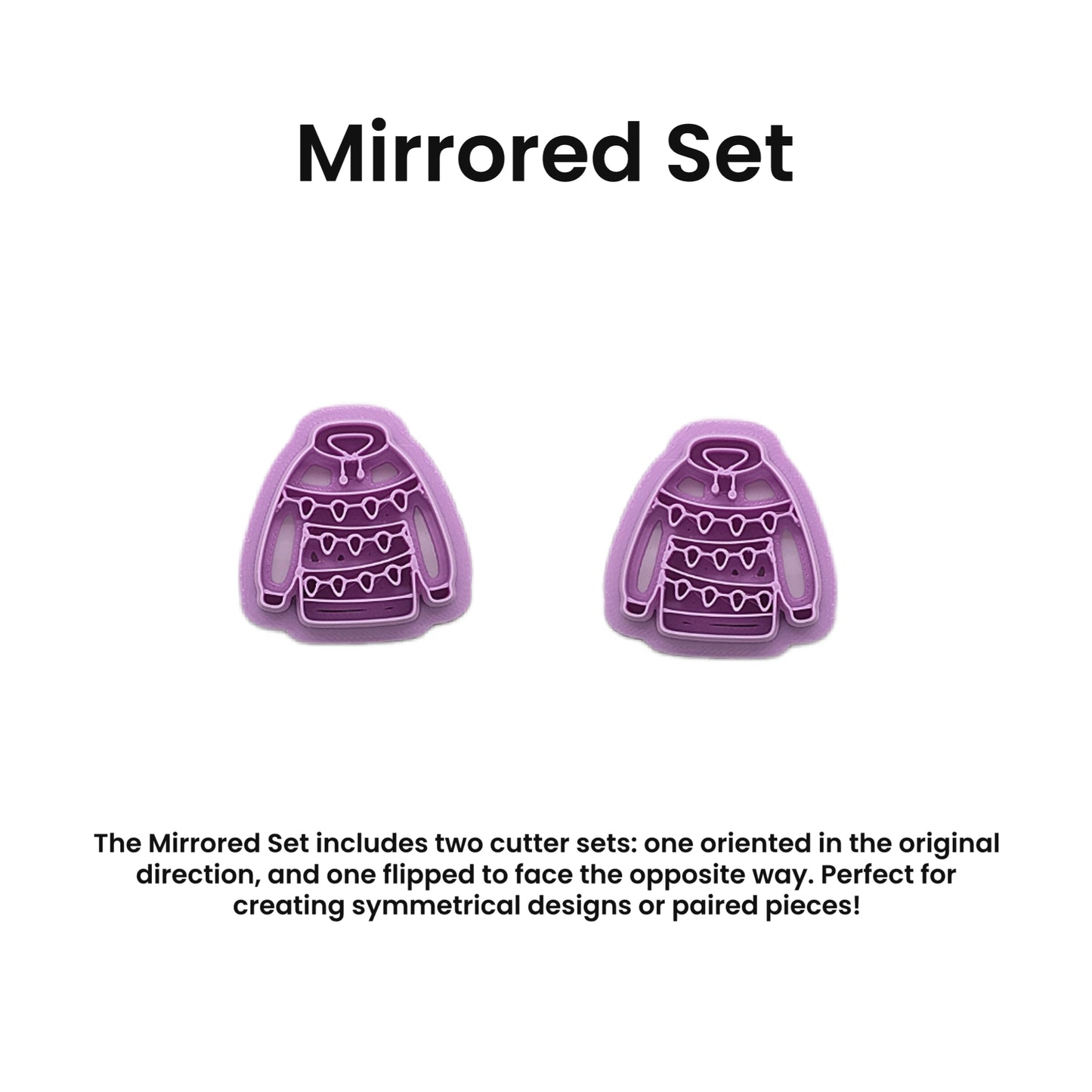 Christmas Lights Sweater Cookie Cutter: Ideal for Cookies, Ceramics, Pottery, Polymer Clay, and Fondant