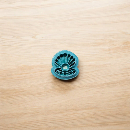 Clam Shell with Pearl Cookie Cutter for Cookies, Ceramics, Pottery, Polymer Clay, Fondant - Multi-Medium Craft & Baking Tool