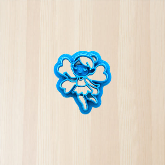 Clover Dream Fairy (Style B) Cookie Cutter: Versatile Tool for Ceramics, Pottery, Cookies, Polymer Clay & More
