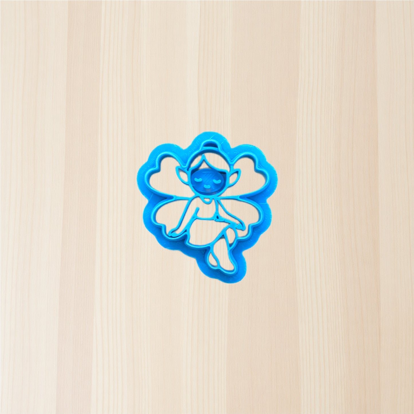 Clover Peace Fairy (Style C) Cookie Cutter: Versatile Tool for Ceramics, Pottery, Cookies, Polymer Clay & More