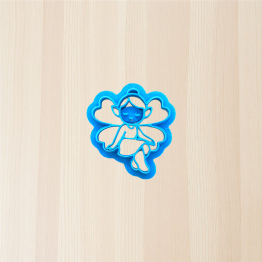 Clover Peace Fairy (Style C) Cookie Cutter: Versatile Tool for Ceramics, Pottery, Cookies, Polymer Clay & More