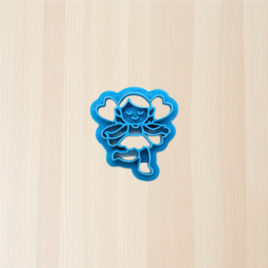 Clover Joy Fairy (Style D) Cookie Cutter: Versatile Tool for Ceramics, Pottery, Cookies, Polymer Clay & More
