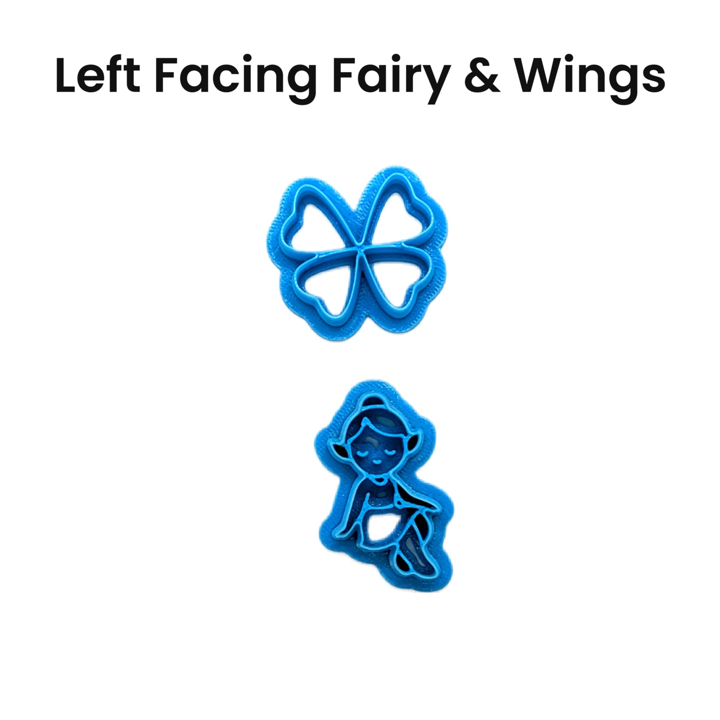 St. Patrick’s Day Clover Fairy & Wings Cutter Set for Cookies, Fondant & Polymer Clay