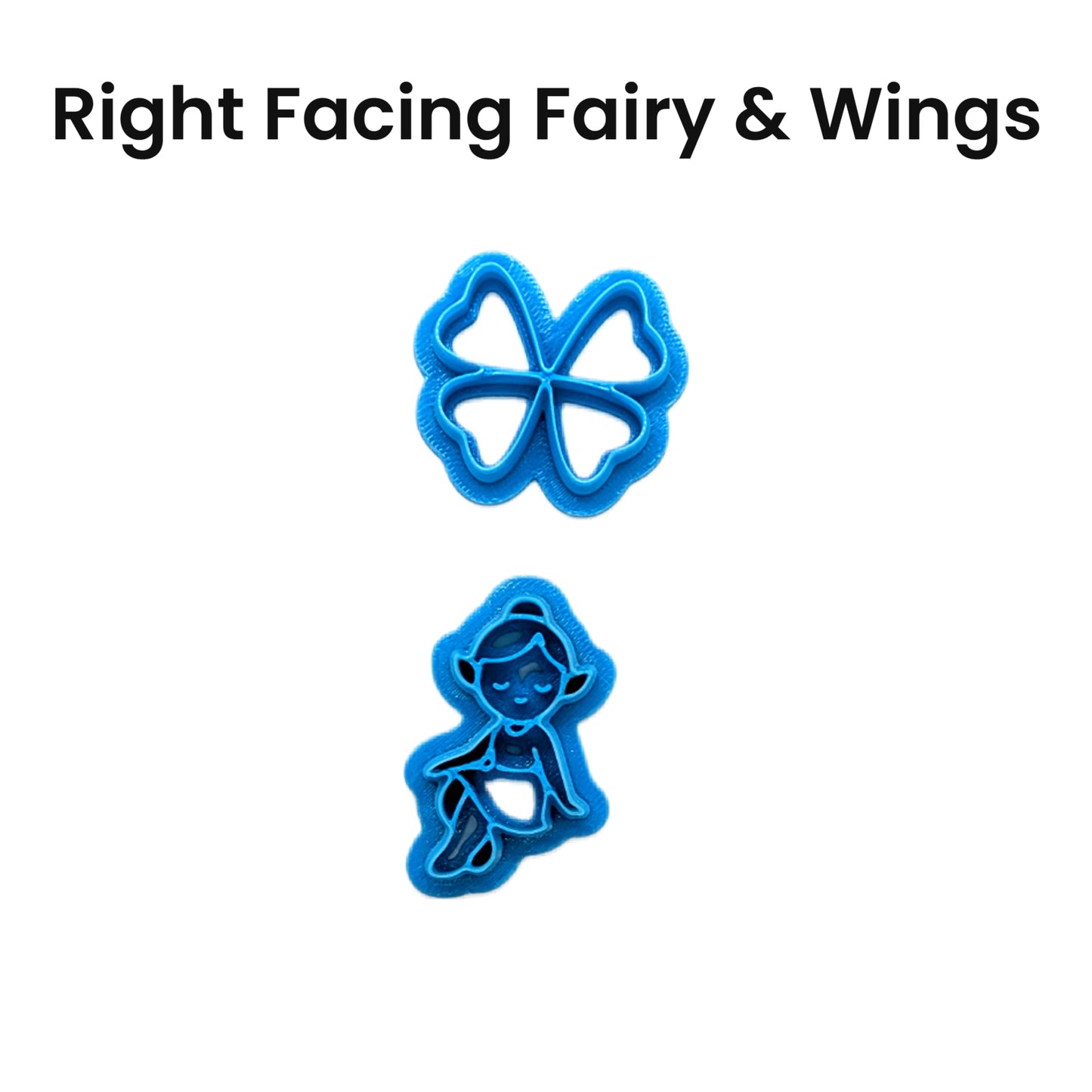 St. Patrick’s Day Clover Fairy & Wings Cutter Set for Cookies, Fondant & Polymer Clay