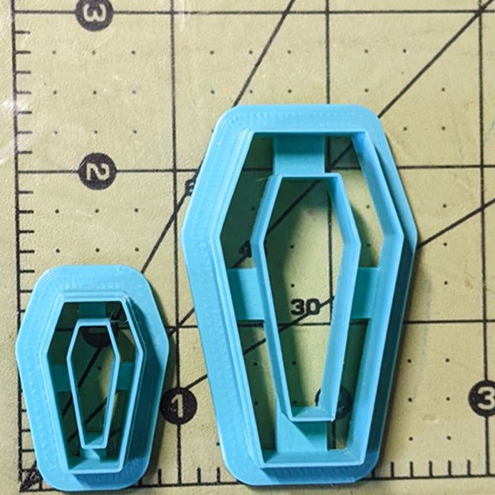 Coffin Shape Donut Cutter for Ceramics, Pottery, Polymer Clay, & Fondant