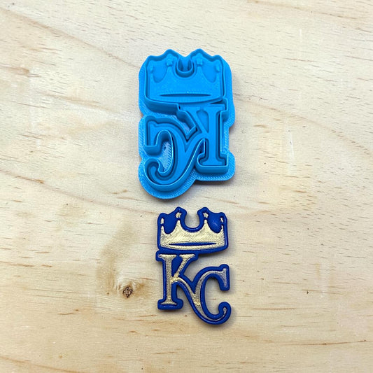 Star Crowned KC Logo Cookie Cutter & Stamp Set: Ideal for Cookies, Ceramics, Pottery, Polymer Clay, Fondant - Multi-Medium Craft & Baking Tool