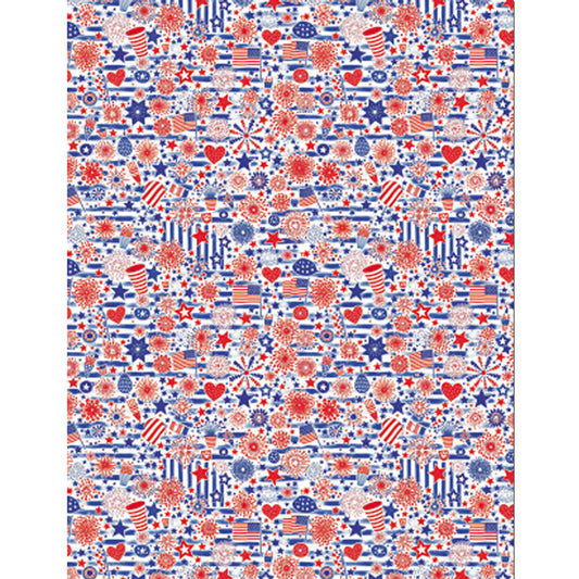 Patriotic Celebration Water-Soluble Transfer Sheet