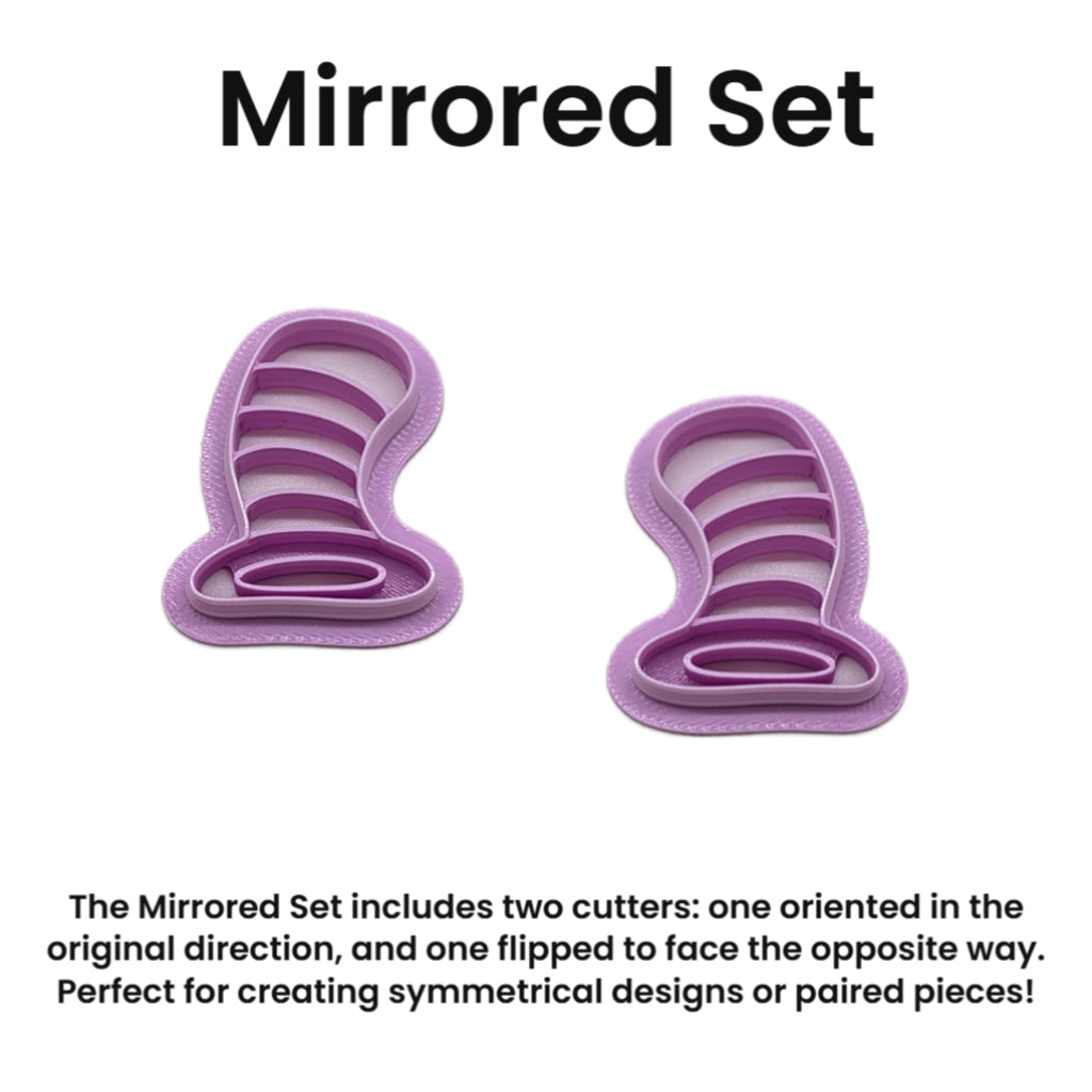 Dr. Suess Inspired Tall Striped Top Hat Cookie Cutter: Ideal for Cookies, Ceramics, Pottery, Polymer Clay, and Fondant