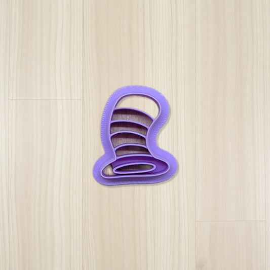 Dr. Suess Inspired Tall Striped Top Hat Cookie Cutter: Ideal for Cookies, Ceramics, Pottery, Polymer Clay, and Fondant