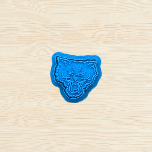 Whiskered Wildcat Cutter & Stamp Set: Versatile Tool for Cookies, Ceramics, Pottery, Fondant, and More