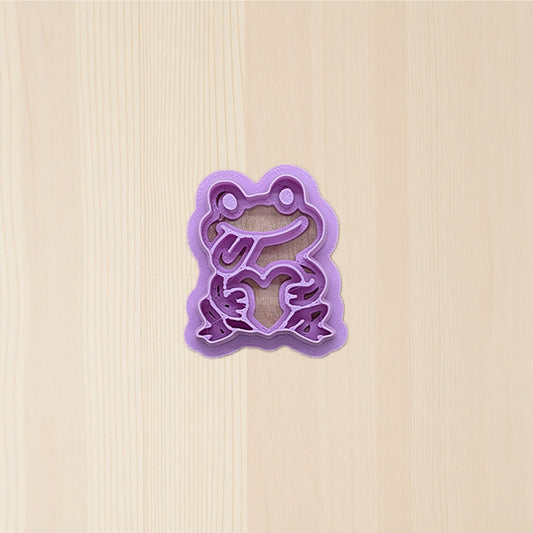 Valentines Day frog cookie cutter