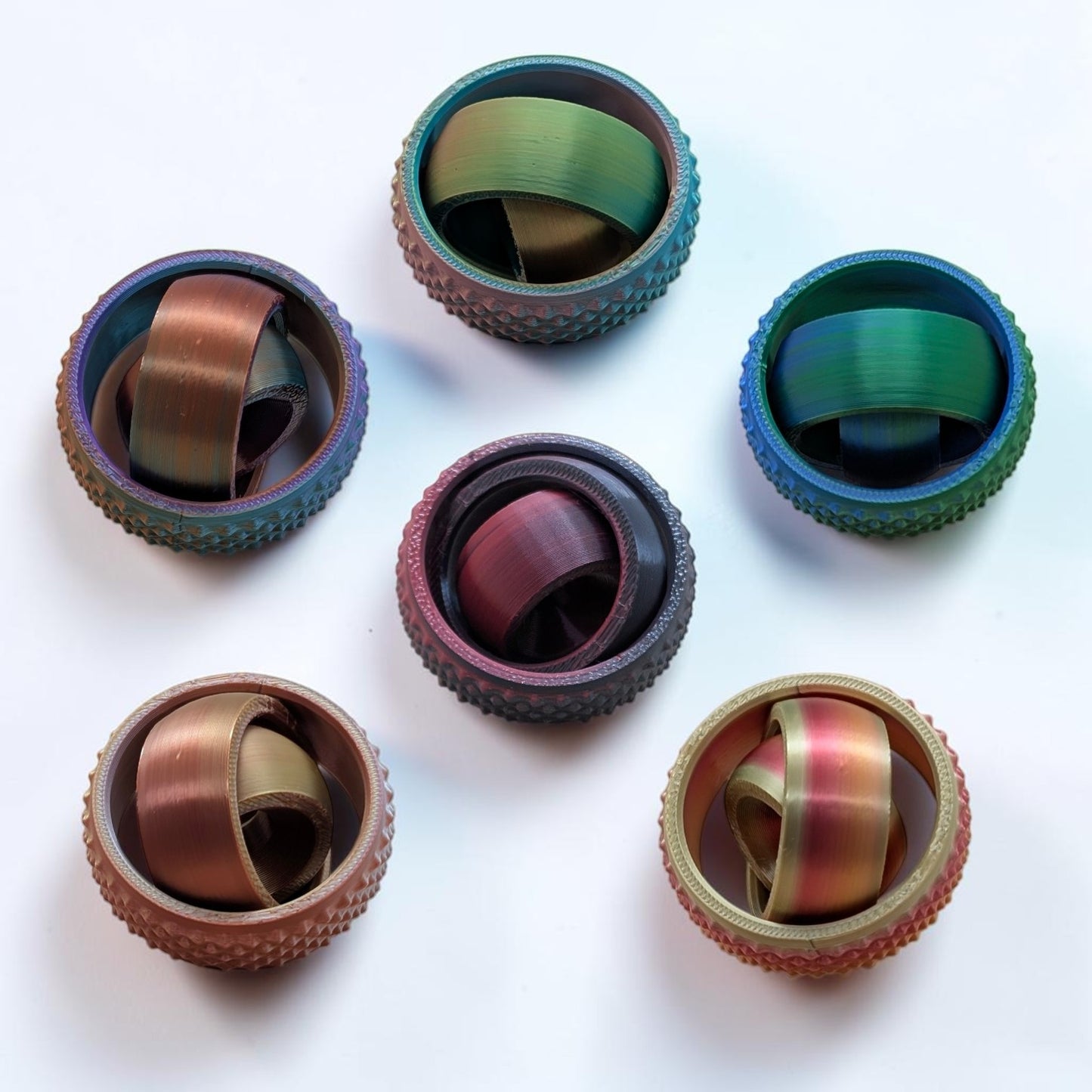 Multicolor Spiky Gyro Fidget Spinner – Sensory Stress‑Relief Toy for Kids & Adults