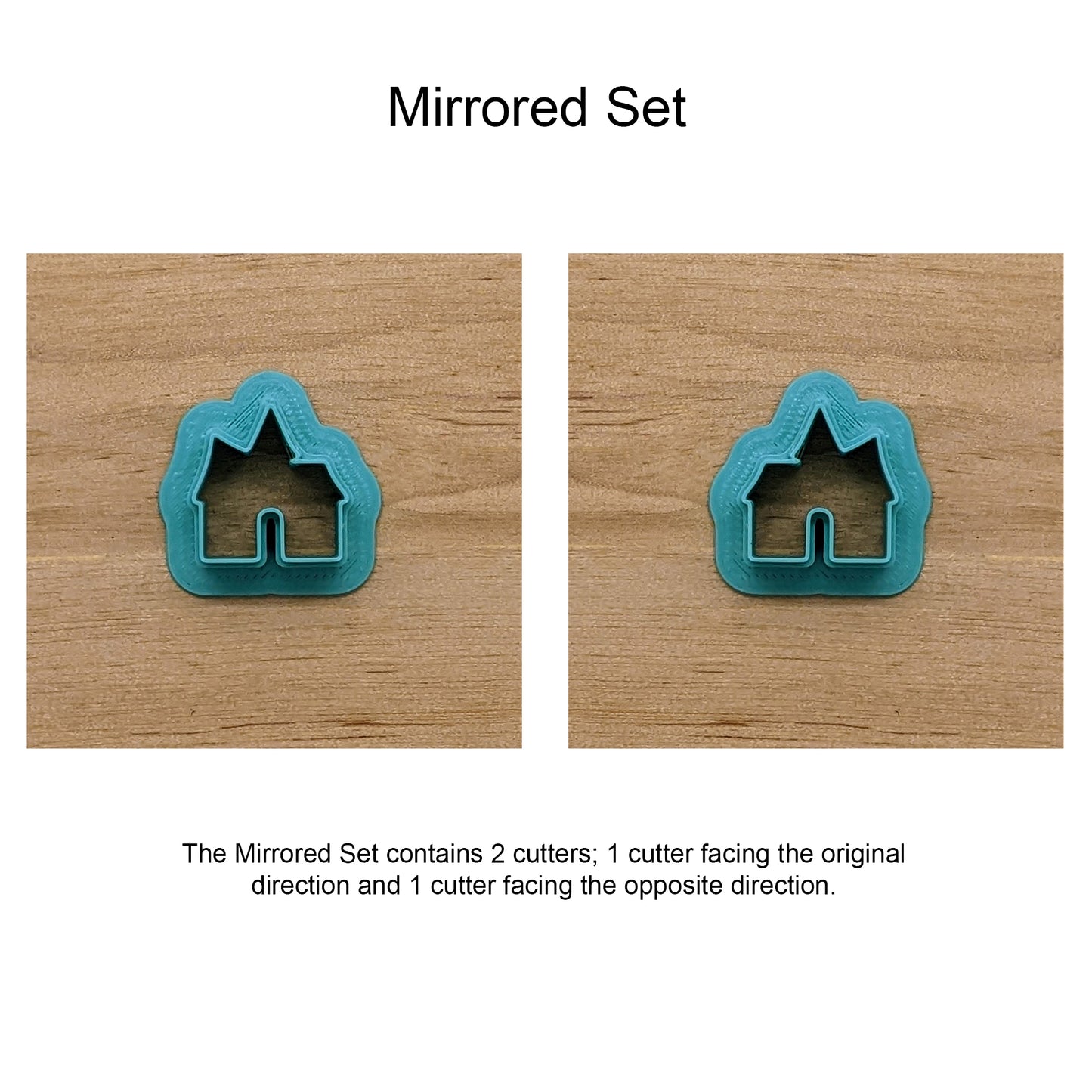 Haunted House Cookie Cutter for Cookies, Ceramics, Pottery, Polymer Clay, Fondant & More