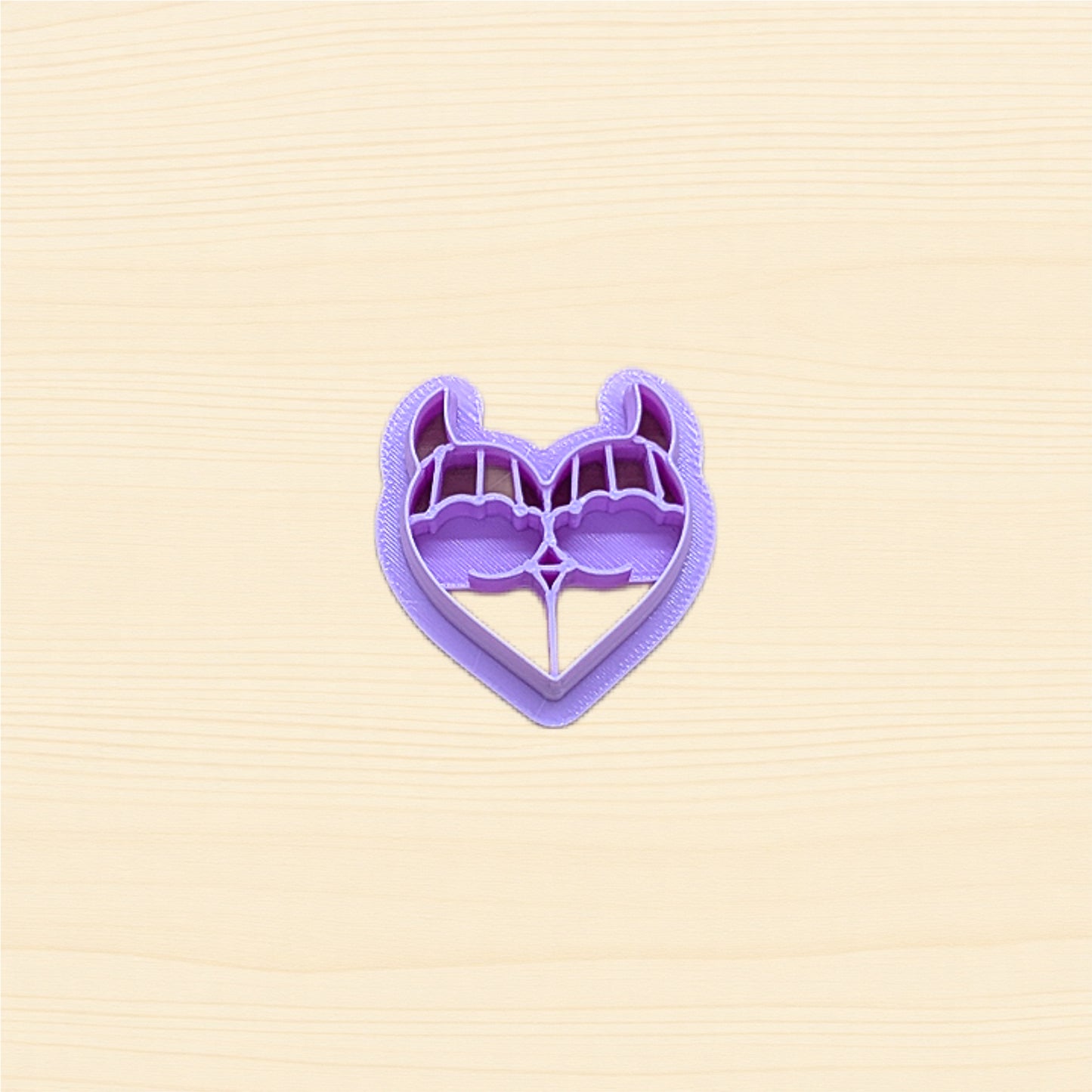 Horny Heart Butt (Style A) Cookie Cutter: Ideal for Cookies, Ceramics, Pottery, Polymer Clay, and Fondant