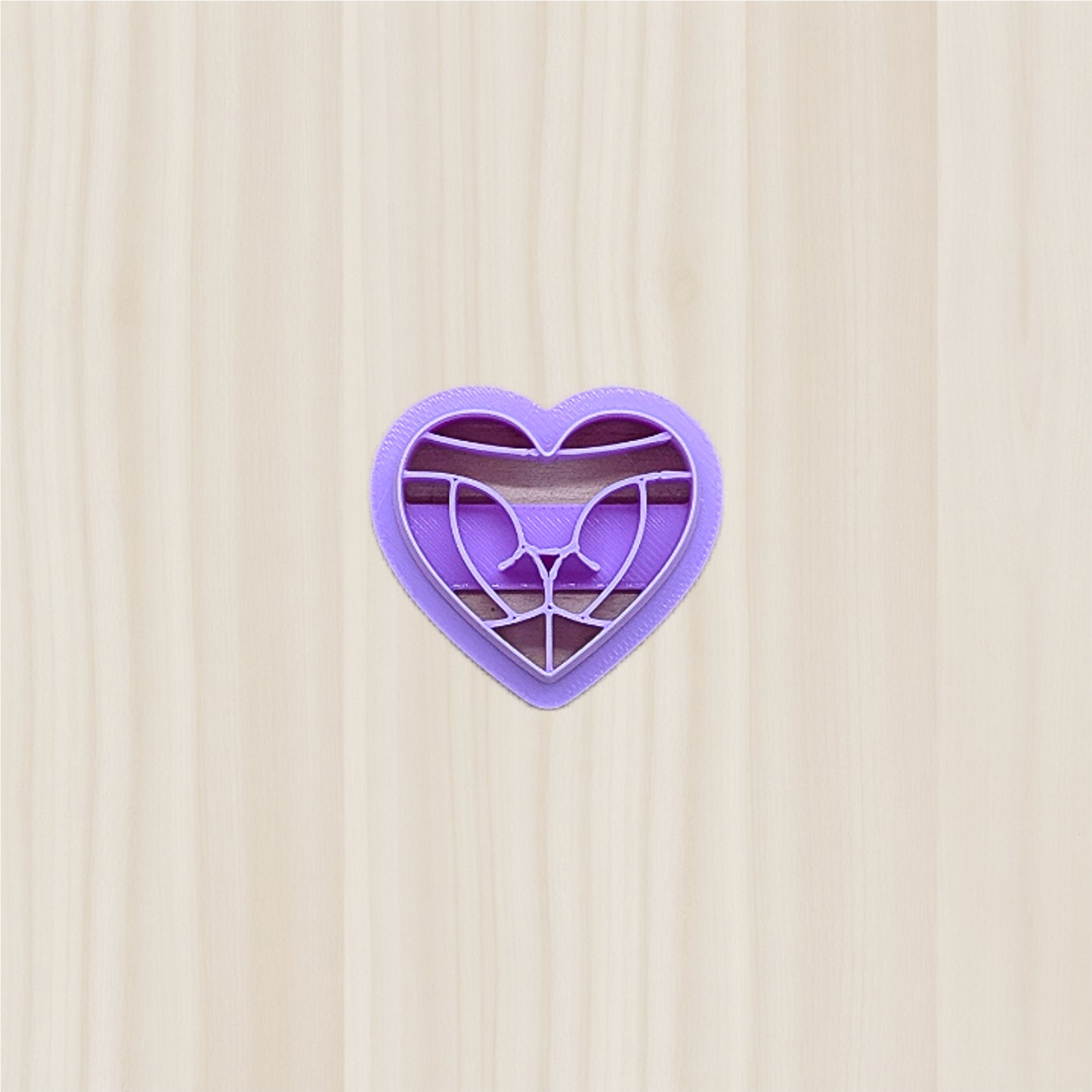 Sexy Panties Heart Butt (Style B) Cookie Cutter: Ideal for Cookies, Ceramics, Pottery, Polymer Clay, and Fondant