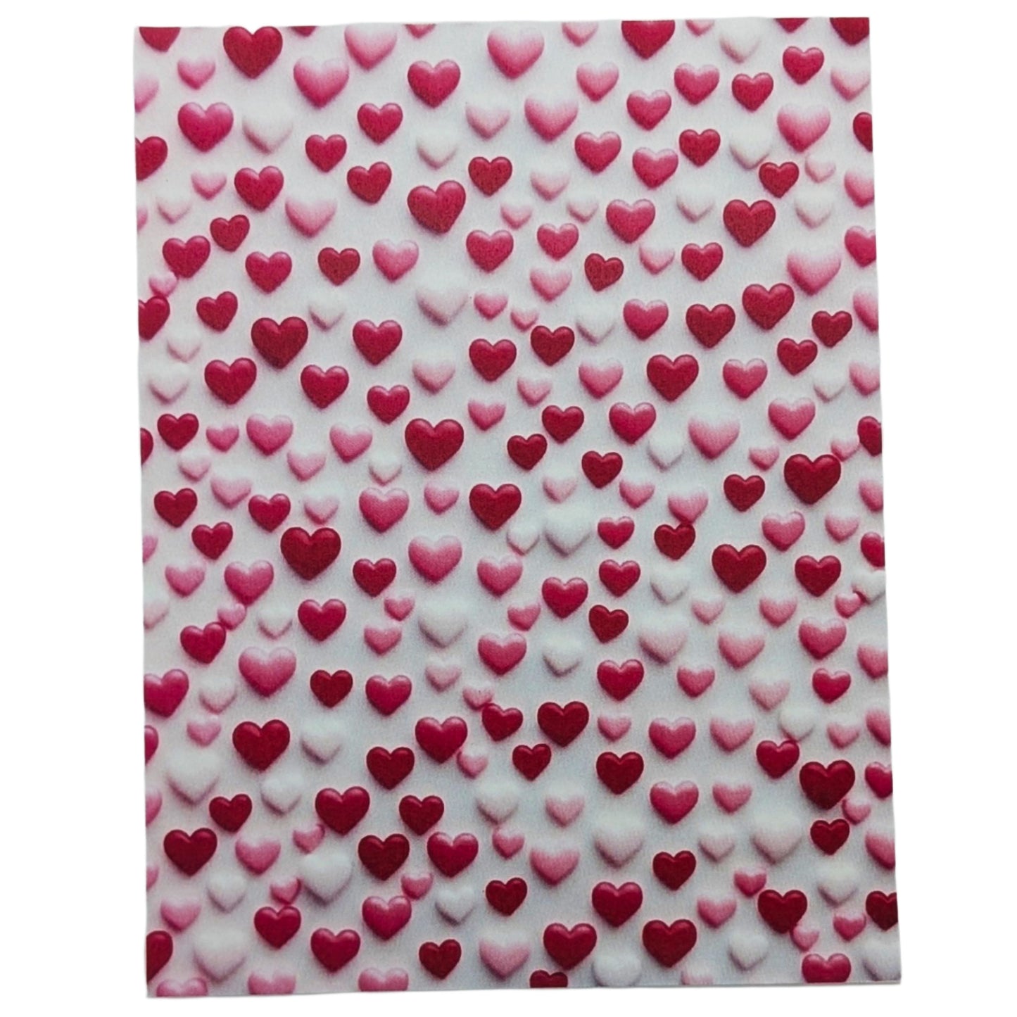 Hearts Aflutter Water-Soluble Transfer Sheet