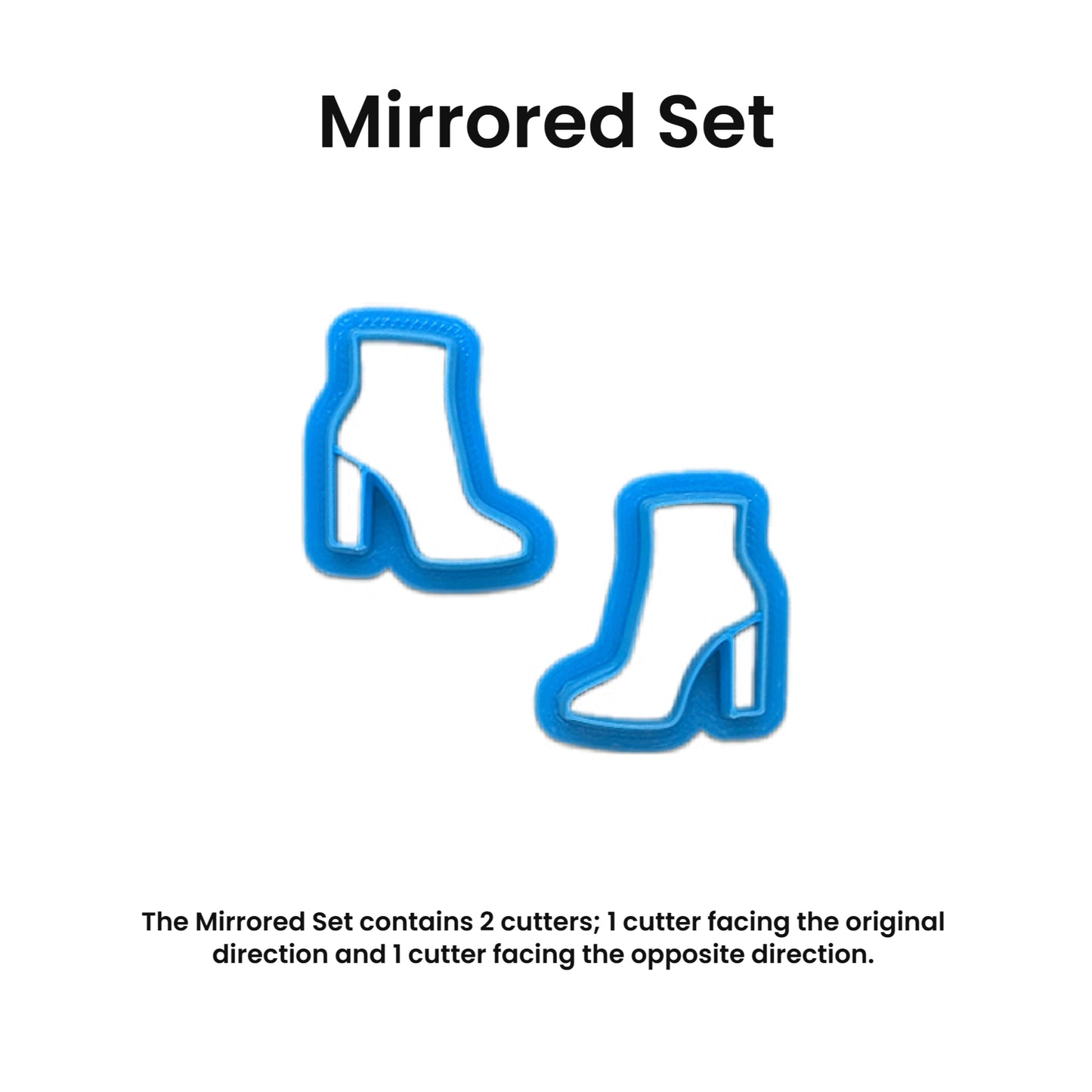 Ankle Boot with Heel Cookie Cutter: Idea for Cookies, Ceramics, Pottery, Polymer Clay, Fondant