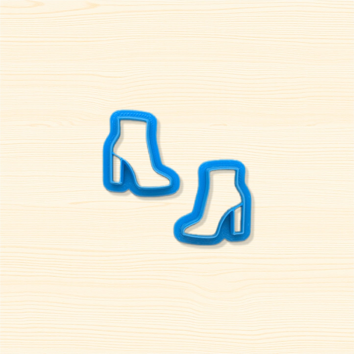 Ankle Boot with Heel Cookie Cutter: Idea for Cookies, Ceramics, Pottery, Polymer Clay, Fondant