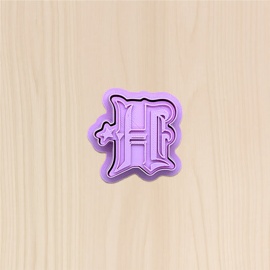 Houston Texans H and Star Cookie Cutter & Stamp Set: Ideal for Cookies, Ceramics, Pottery, Polymer Clay, Fondant - Multi-Medium Craft & Baking Tool