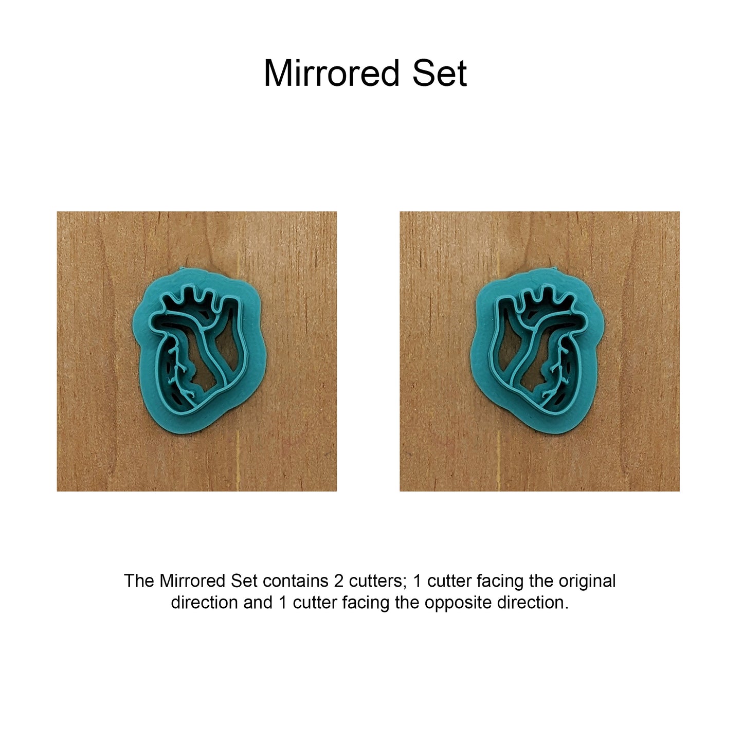 Human Heart Cookie Cutter: Perfect for Ceramics, Cookies, Polymer Clay & Fondant Creations
