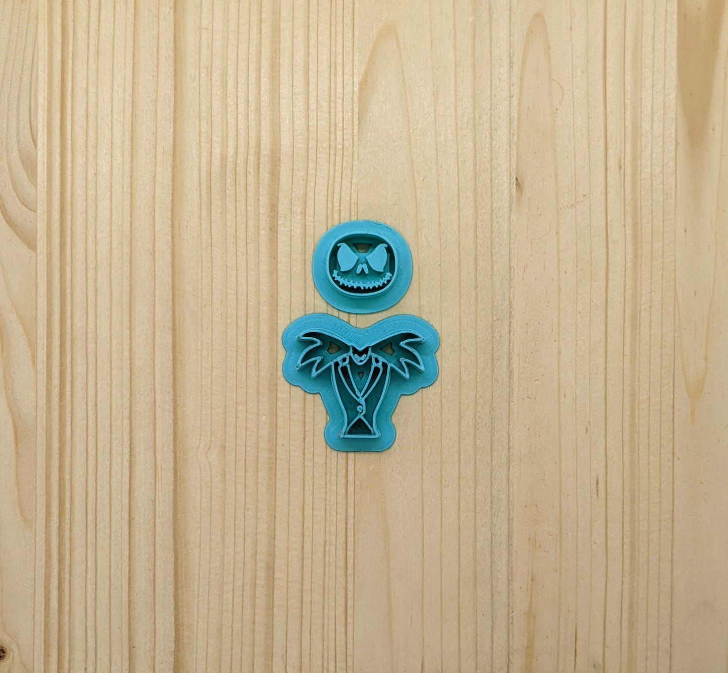 Jack Skellington | Nightmare Before Christmas 2-Piece Cookie Cutter Set: Ideal for Cookies, Ceramics, Pottery, Polymer Clay, and Fondant