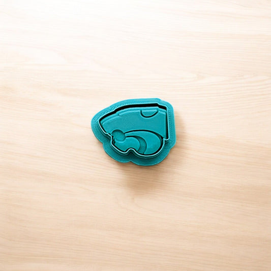 K-State Wildcat Cookie Cutter & Stamp Set: Ideal for Cookies, Ceramics, Pottery, Polymer Clay, and Fondant