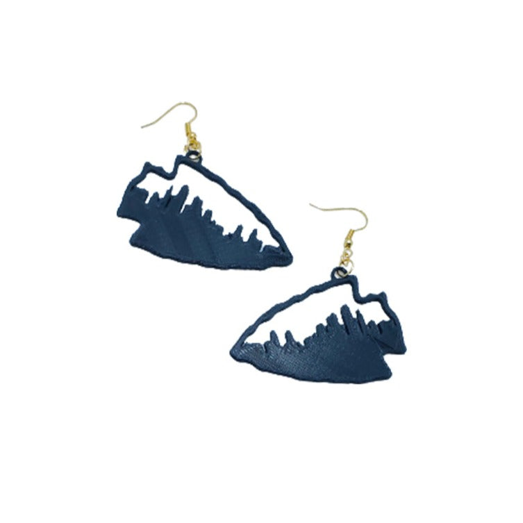 Kansas City Skyline Arrowhead Earrings
