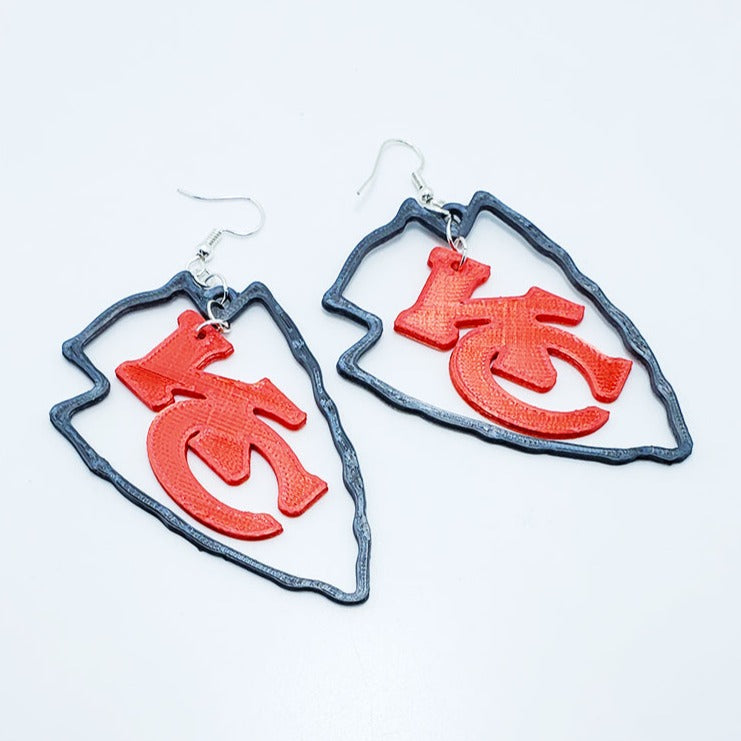 Kansas City Chiefs Arrowhead Earrings