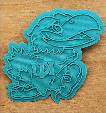 KU Jayhawks Mascot Stamp & Cutter Set