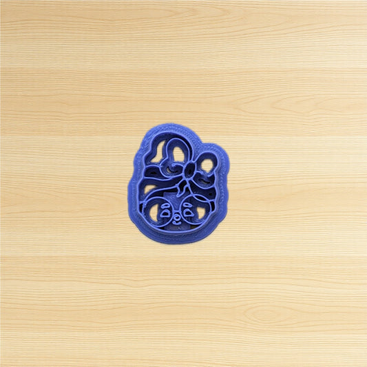 Kawaii Grandma with Hair Bow Cookie Cutter: for Cookies, Ceramics, Pottery, Polymer Clay, Fondant - Multi-Medium Craft & Baking Tool