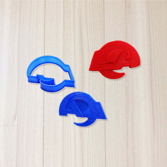 Los Angelas Rams Cookie Cutter & Stamp Set: Ideal for Cookies, Ceramics, Pottery, Polymer Clay, and Fondant