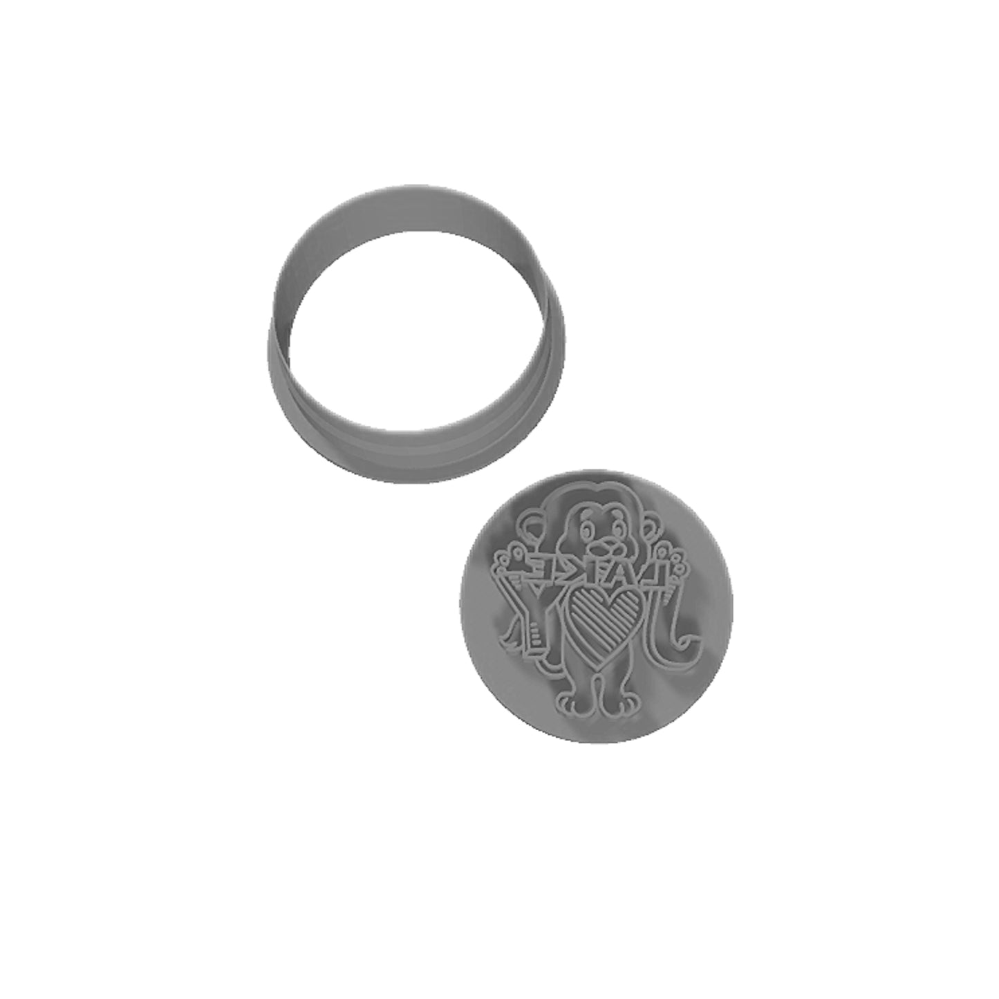 Lake Joy Lion Cookie Cutter and Stamp Set