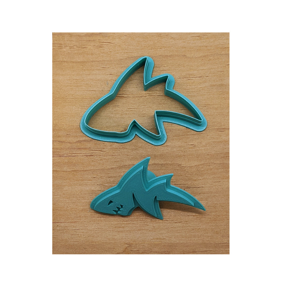 Ole Miss Landshark Cookie Cutter & Stamp Set