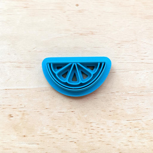 Lemon Citrus Wedge Cookie Cutter for Ceramics, Pottery, Polymer Clay, Fondant - Multi-Medium Craft & Baking Tool