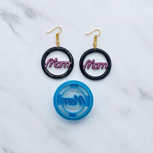 Mom Hoop Earring Cutter: Ideal for Ceramics, Pottery, Polymer Clay, and Fondant