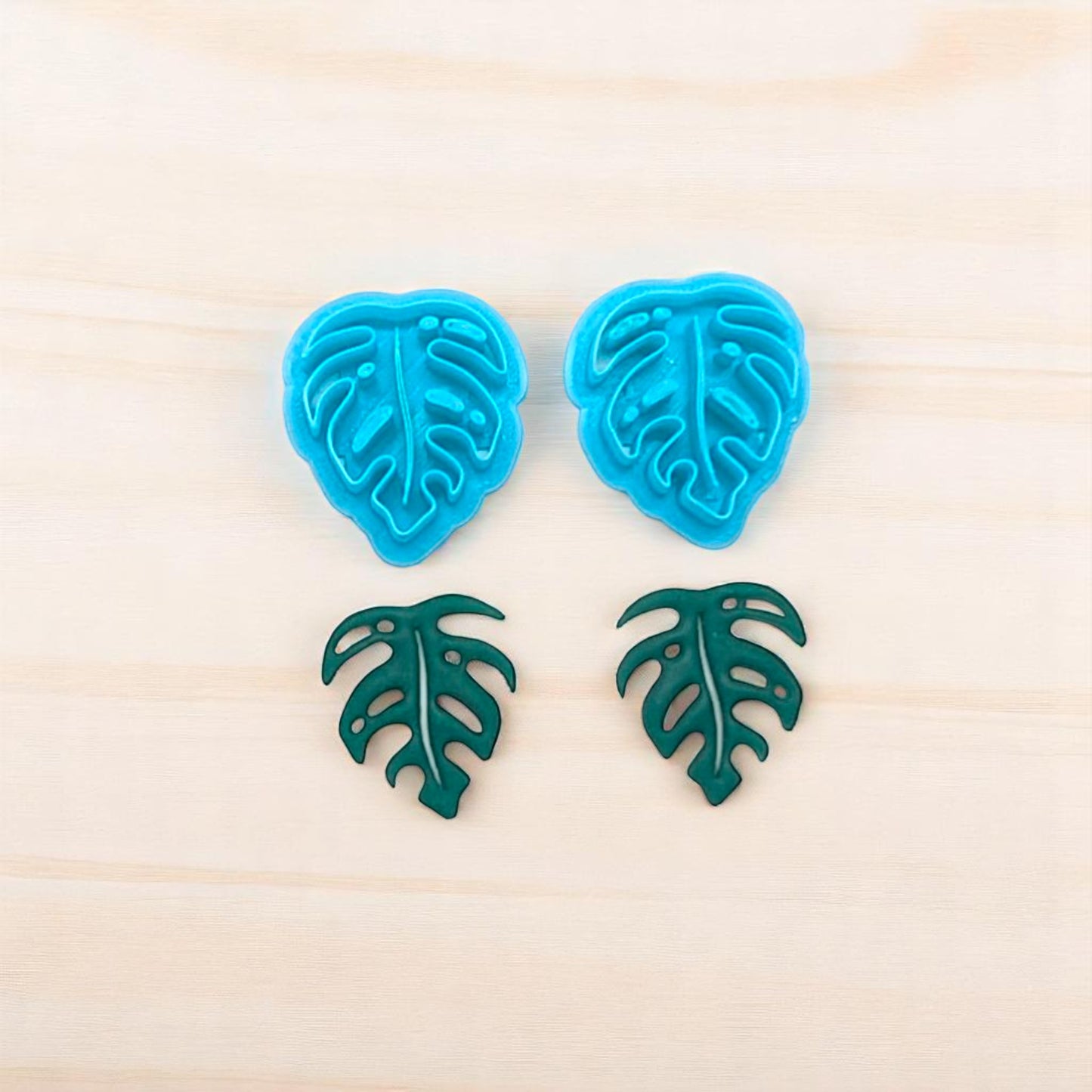 Tropical Monstera Leaf with Holes Cookie Cutter: Ideal for Cookies, Ceramics, Pottery, Polymer Clay, and Fondant