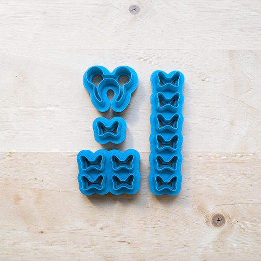Mouse Ears Headband and Bow Cutter Sets: Ideal for Cookies, Ceramics, Pottery, Polymer Clay, and Fondant