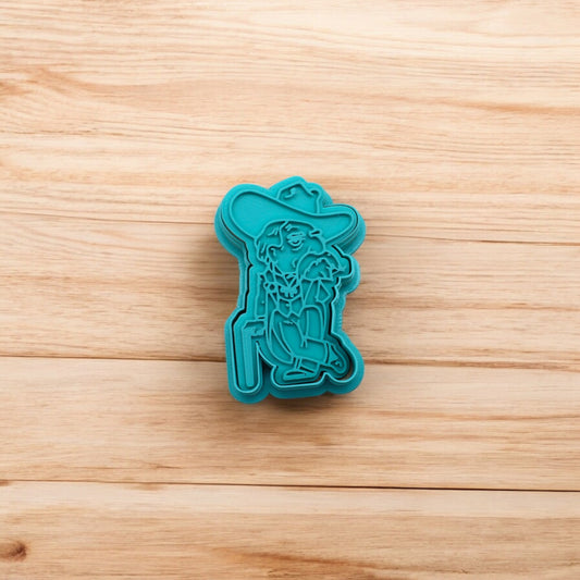 Colonel Reb Ole Miss Mascot Stamp & Cutter Set: Ideal for Cookies, Ceramics, Pottery, Polymer Clay, and Fondant