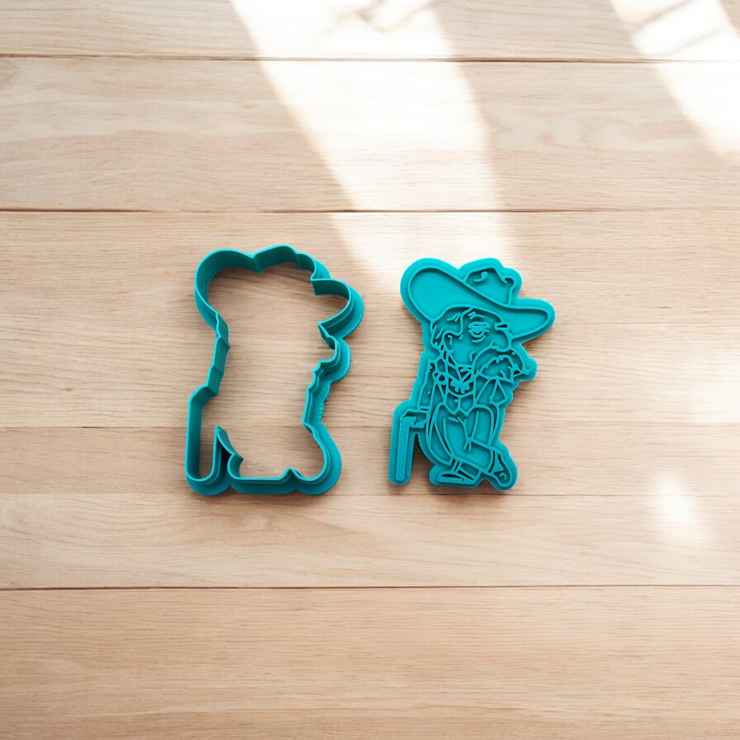 Colonel Reb Ole Miss Mascot Stamp & Cutter Set: Ideal for Cookies, Ceramics, Pottery, Polymer Clay, and Fondant