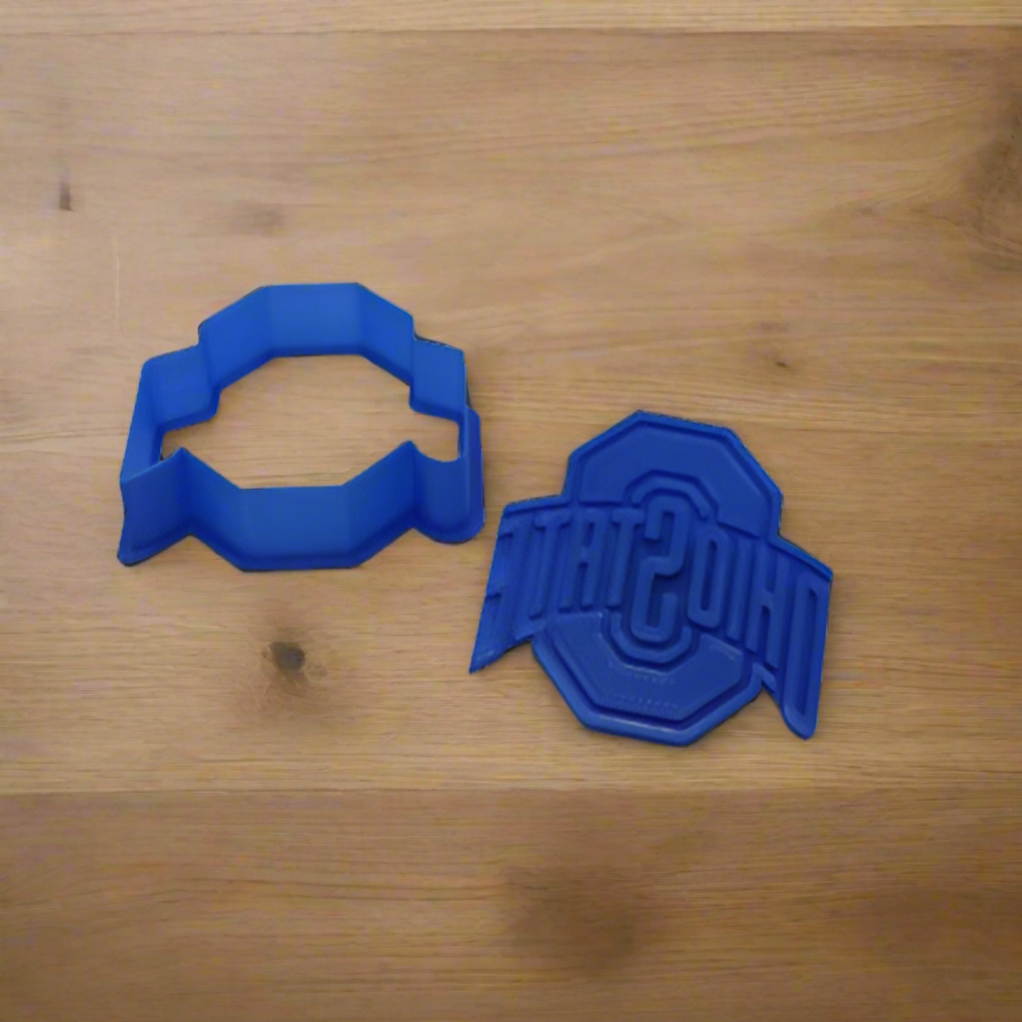 Ohio State Buckeyes Cookie Cutter & Stamp Set: Ideal for Cookies, Ceramics, Pottery, Polymer Clay, Fondant - Multi-Medium Craft & Baking Tool