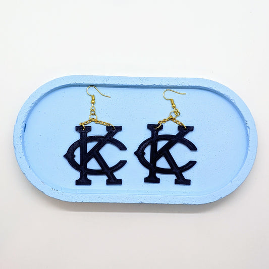 Kansas City Monarchs KC Statement Earrings